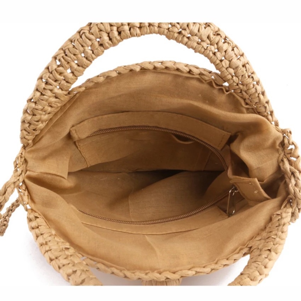 HP🎉Woven Bohemian Straw Crossbody Bag - Picture 5 of 7